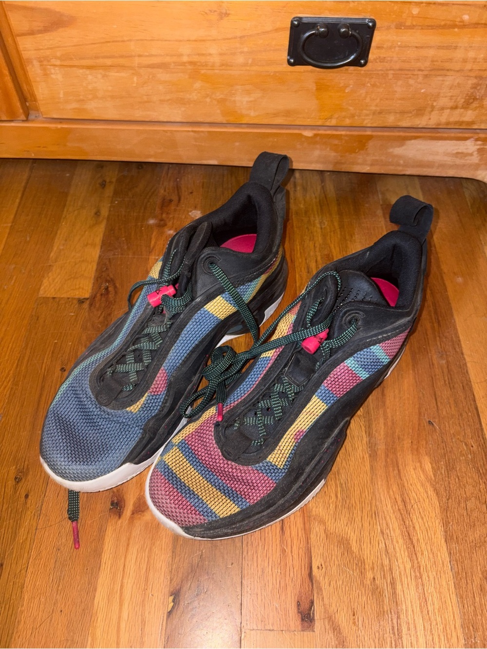 Jordan Black with Pink Interior Sneaker